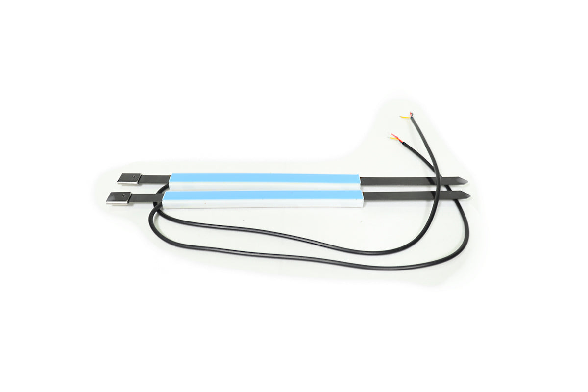 Tira de luces LED intermitentes para motocicleta, accesorio Universal envolvente, color blanco, para horquilla o ATV, UTV