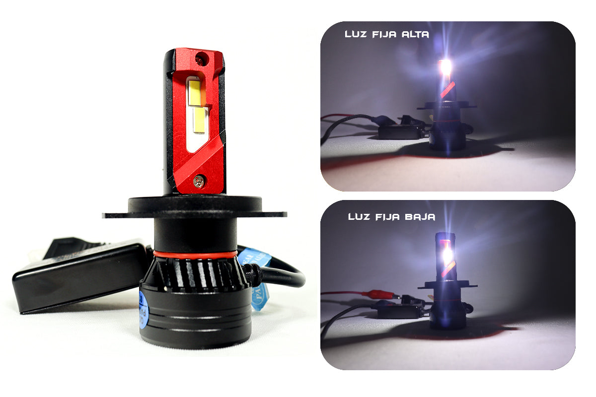 Bombillo LED luz blanca con disipador y ventilador-autorefrigerante