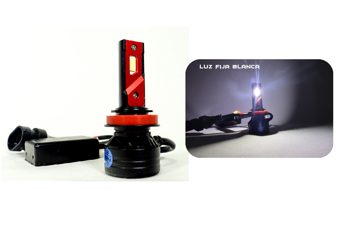 Bombillo LED luz blanca con disipador y ventilador-autorefrigerante