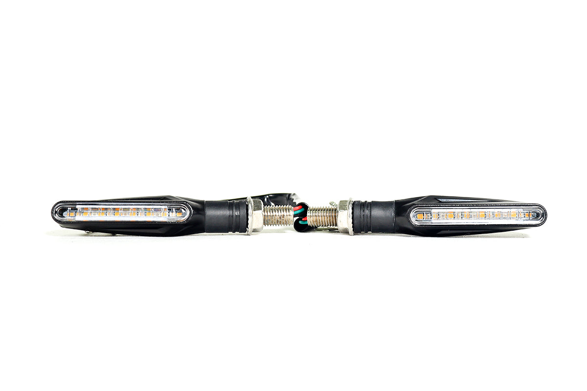 Direccionales Led función fija y secuencial Color Ámbar Moto