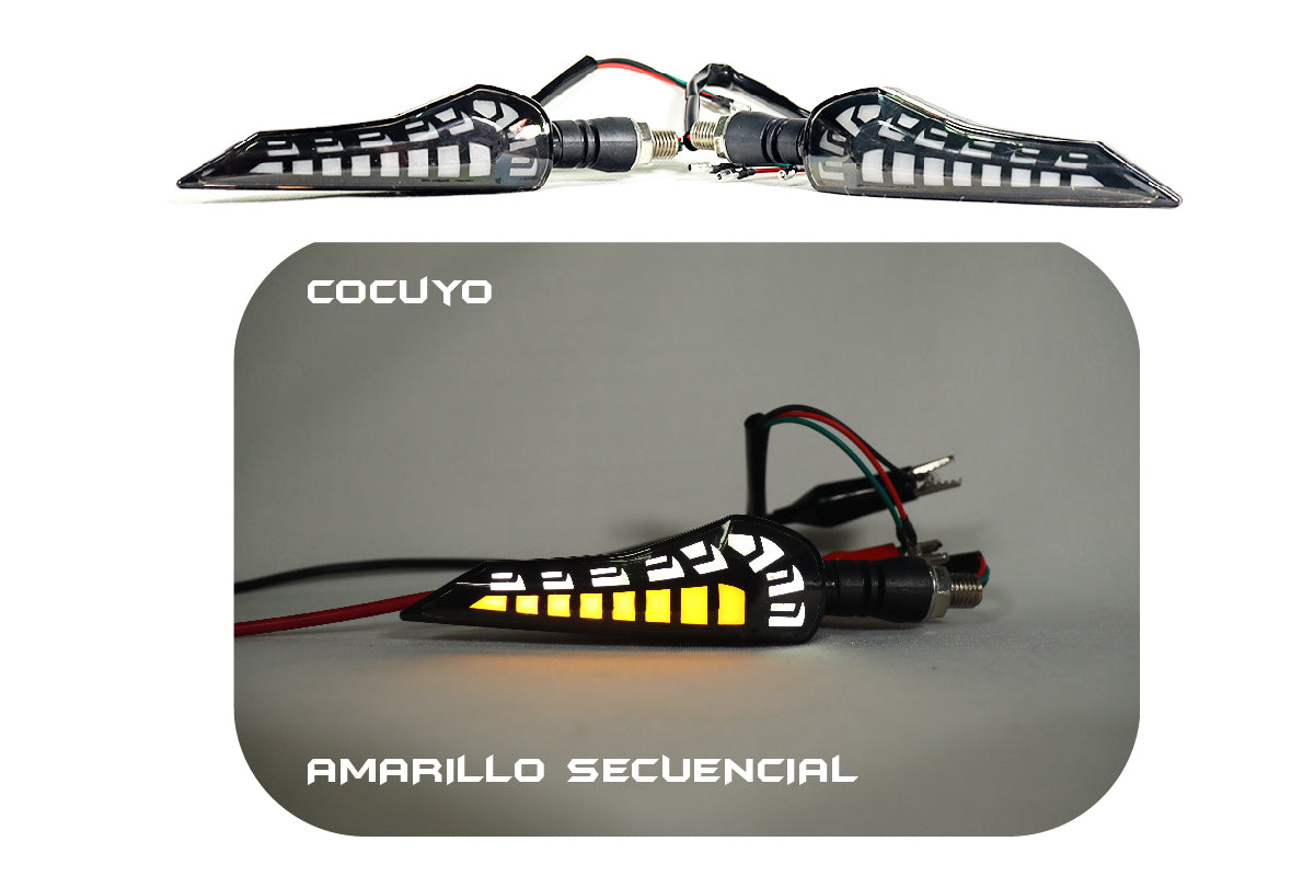 Indicador LED de señal de giro para motocicleta, luces brillantes