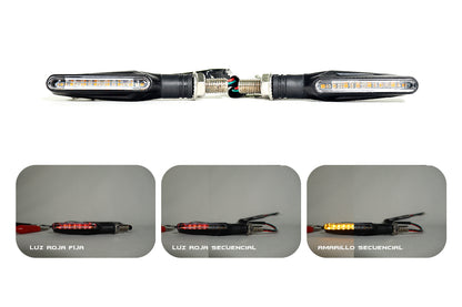 Direccionales Led función fija y secuencial Color Ámbar Moto
