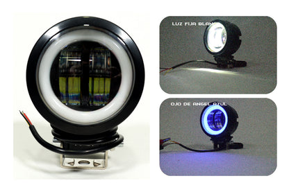 Exploradora LED Redonda 3” Halo Luz blanca expansiva Fija