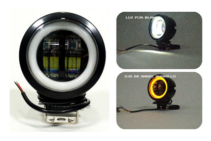 Exploradora LED Redonda 3” Halo Luz blanca expansiva Fija