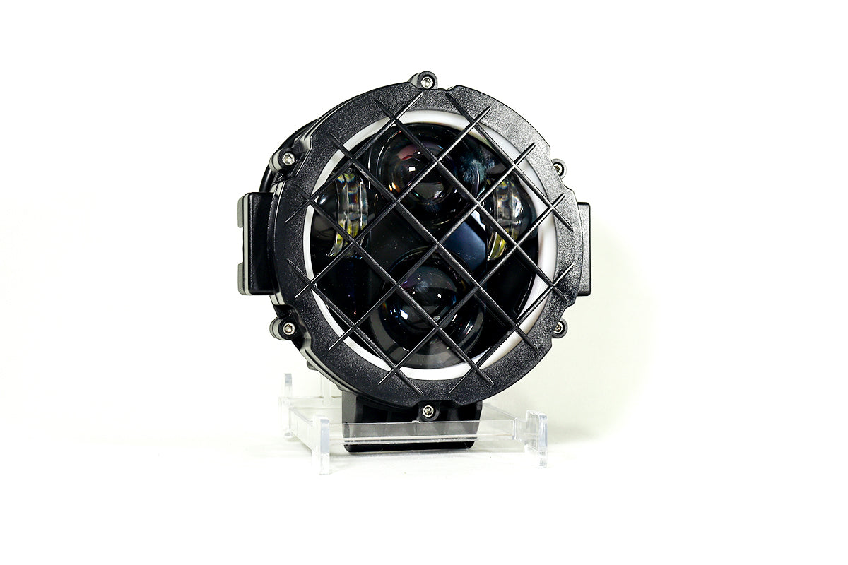 Exploradora led de trabajo 5”1/2 de rejilla para vehículos todoterreno tipo X, faros Led