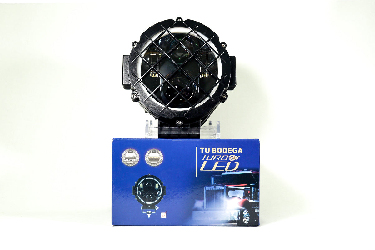 Exploradora led de trabajo 5”1/2 de rejilla para vehículos todoterreno tipo X, faros Led