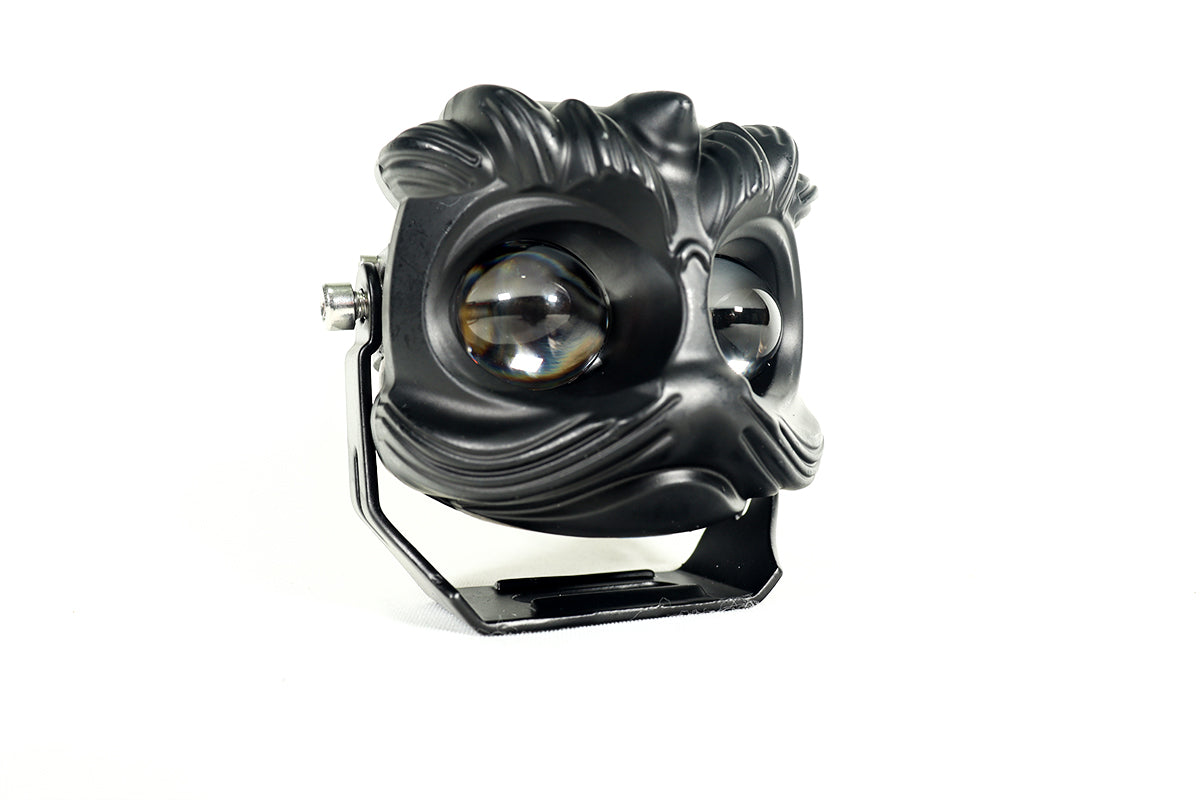 Exploradora doble lupa bicolor y laser LED