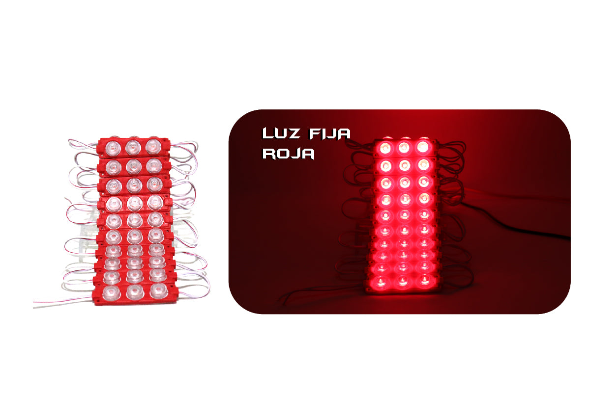 Módulo 3 piezas LED 12/24