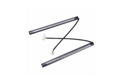 Tira de luces Led traseras para motocicleta, Bombilla de freno trasero de doble Color