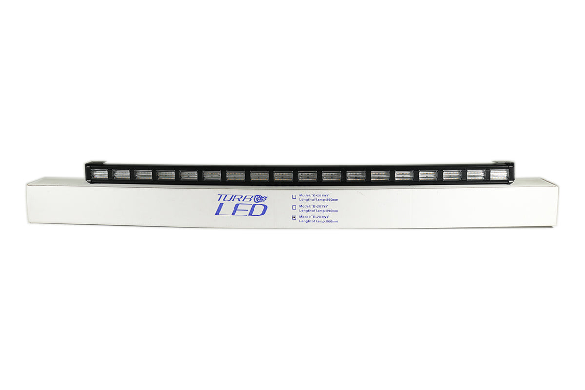 Regleta para panorámico LED  18 secciones blanco y amarillo