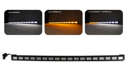 Regleta para panorámico LED  18 secciones blanco y amarillo