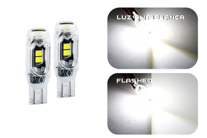 Cocuyo función  fijo y flasheo Blanco-Canbus 4 led